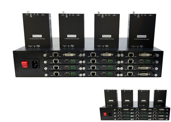 HDMI 4K HDBaseTの12の港が付いているビデオ エクステンダーの送信機のメス コネクタ