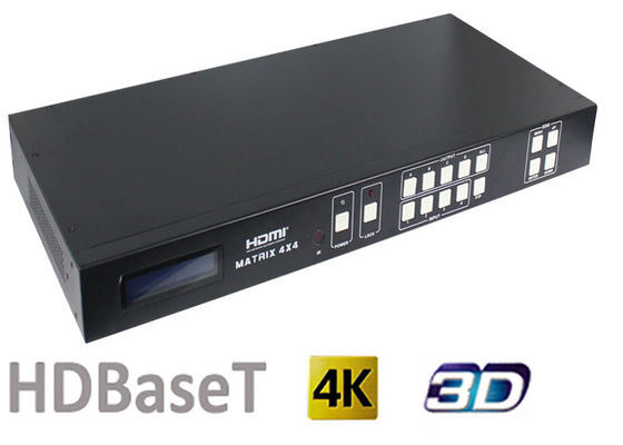 70メートルおよびHDBaseTの出力ポートが付いているスイッチャ100メートルの4x4 HDMIのマトリックスの