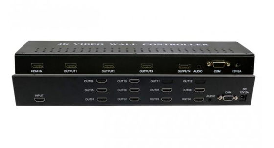 3x3 4K 60Hz ビデオウォールプロセッサ,VGA HDMI 信号源とビデオウォールコントローラサポート
