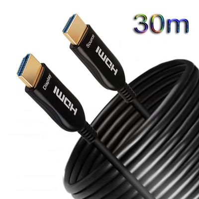 長距離クリストラークリア 4K/8Kビデオ伝送HDMI光ファイバーケーブルとアクティブ光ファイバーHDMIケーブル