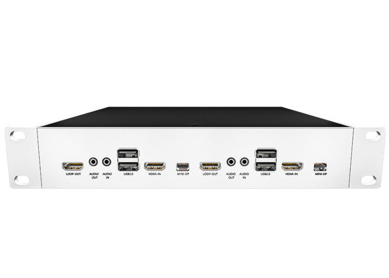 4K604のモジュール化ファイバーKVMマトリックスTX/RXノード:44 出力,SFP,ビデオ ウォール カード 互換性のあるファイバー KVM スイッチ