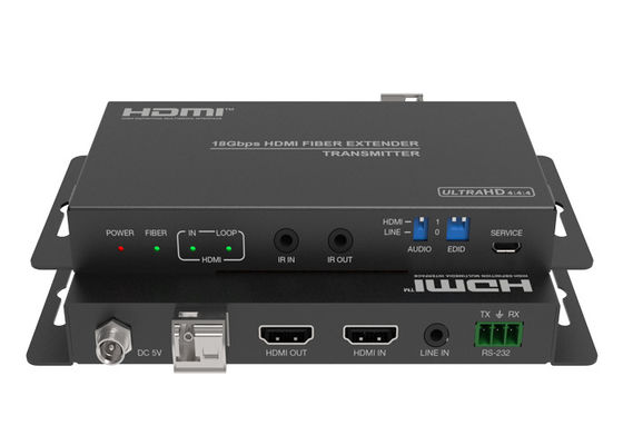 可聴周波抽出の繊維のエクステンダー上の18Gbps 2.0ビデオHDMI