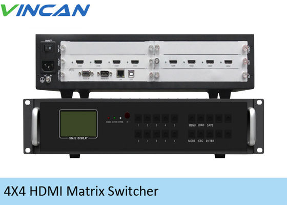 4K 9つのスクリーンのためのビデオ壁のコントローラー2x2 RJ45の女性の港からの4のHDMI 4