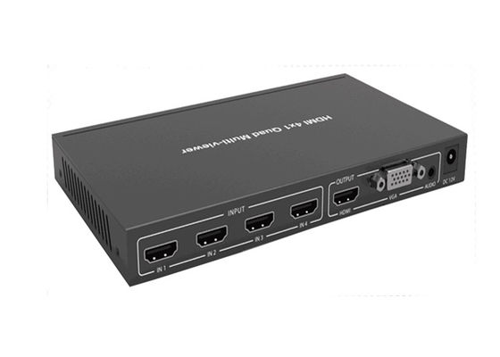 4 1XHDMI出力および1XVGA出力が付いているHdmi入れられた4KのクォードMultiviewer