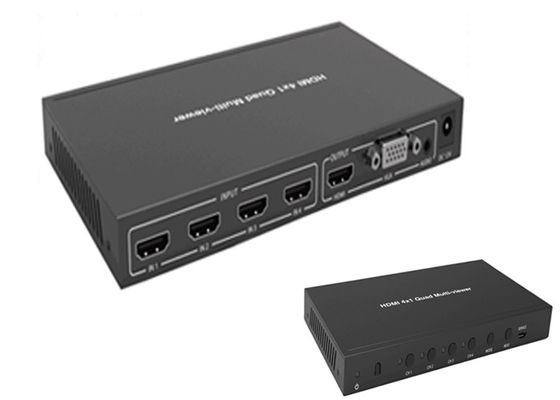 継ぎ目が無いスイッチャ機能の完全な1080P 3D 4k 60hz 4x1のクォードHdmi Multiviewer