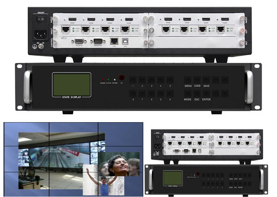 高性能 240V Lcd ビデオ ウォール コントローラー 4k Hdmi Hdbaset 出力ポート