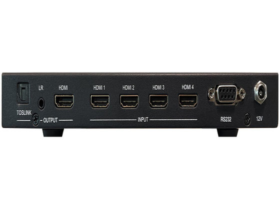 4x入力と1x出力 マルチビュー制御のシームレスUHDビデオスイッチ
