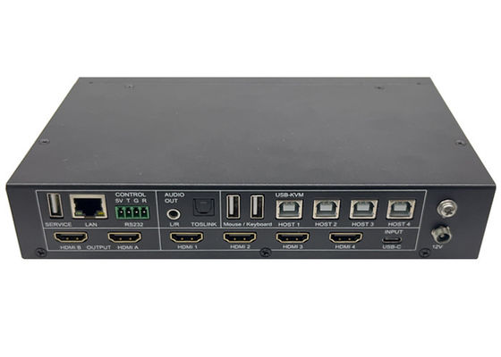 5x入力と2x出力 マルチビューとKVM制御のシームレスUHDビデオスイッチ