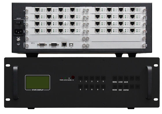 8K60ビデオ 16イン16アウト 高品質のビデオプロセッサ 1x4 2X2 3X2 ビデオウォールコントローラ