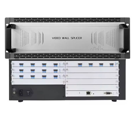 プロフェッショナル フル 4K30hz 16チャネル HDMI ビデオ ウォール コントローラー 12 イン 4 アウト LED LCD ビデオ ウォール プロセッサ