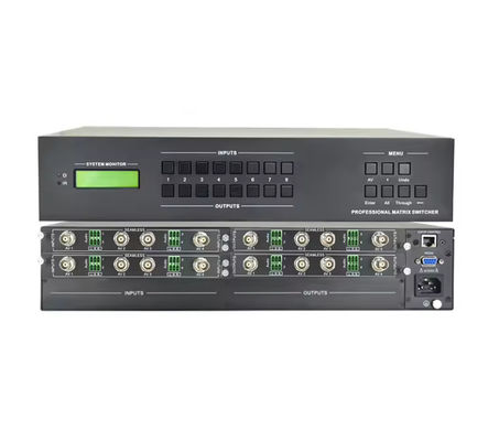 4Kx2k 60Hz までの出力解像度のためのOEM ODM ビデオマトリックススイッチ