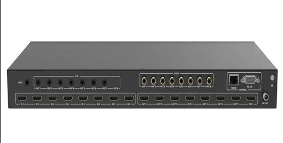 4Kx2k 60Hz までの出力解像度のためのOEM ODM ビデオマトリックススイッチ