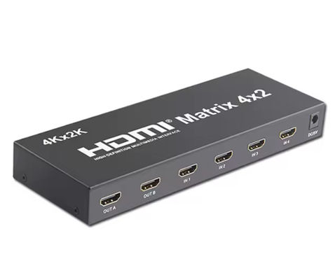 6x4 4k HDMI マトリックススイッチ器拡張器 4x2 HDMI マトリックススイッチボックス