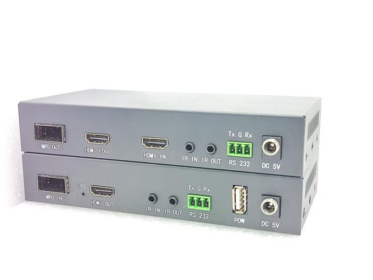 長距離FOX-V-MPO光ファイバー 1000フィート距離HDMIタイプA入力IR制御