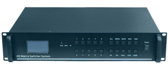 イーサネット制御 マックス解像度 1080p ビデオマトリックススイッチ 17.3 X 11.8 X 3.5 インチ