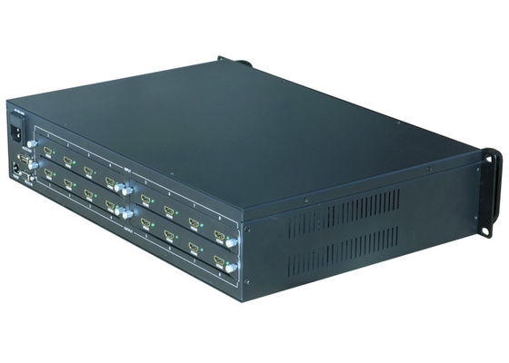 電源AC 100-240V IR リモコン付きのラック式ビデオマトリックススイッチ