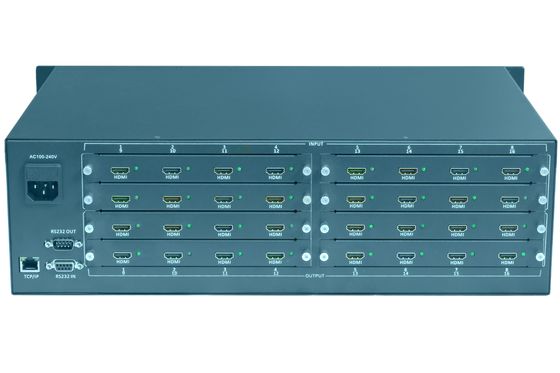 10.8ポンドのビデオマトリックススイッチ 16x16マトリックスタイプと16HDMI出力ポート