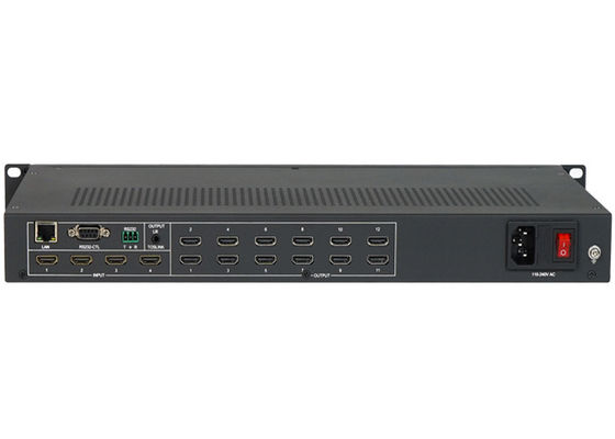 3x4 2x4 3x3 Hdmi 4k クアッド ビデオ ウォール プロセッサ 4 入力 12 出力