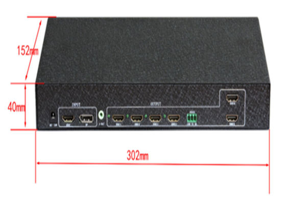 6チャネルビデオウォールコントローラ 2x3 3x2 RS232 コントロール 6 テレビスプリッシング