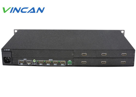 1x6 ビデオ ウォールコントローラ HDMI スプリッタ 6つのテレビディスプレイのセットアップのための LCD ウォールコントローラ