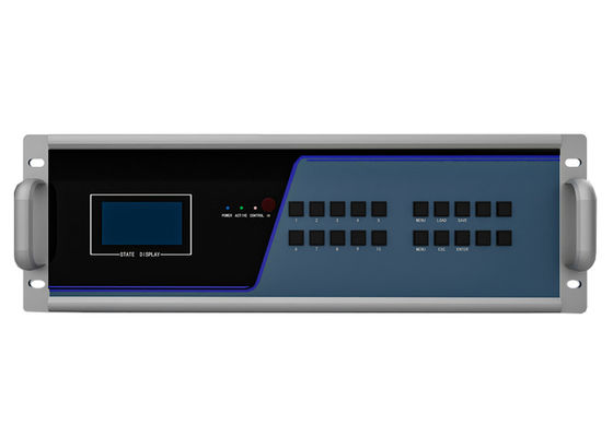 冗長電源対応 88 ポート 3.5 U ファイバー KVM 送信機と受信機 ノード KVM ファイバー マトリックス
