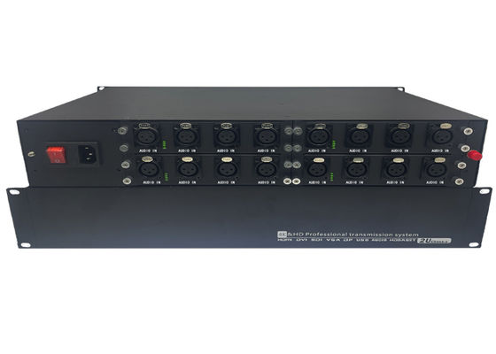 8 チャンネル 6 チャンネル オーディオ光ファイバー オーディオ エクステンダー (1 U ケース付き)