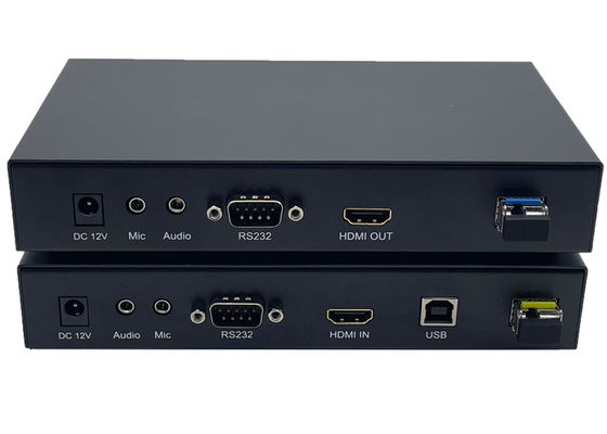 4K HDMI &amp; USB KVM over 光ファイバーエクステンダーキット