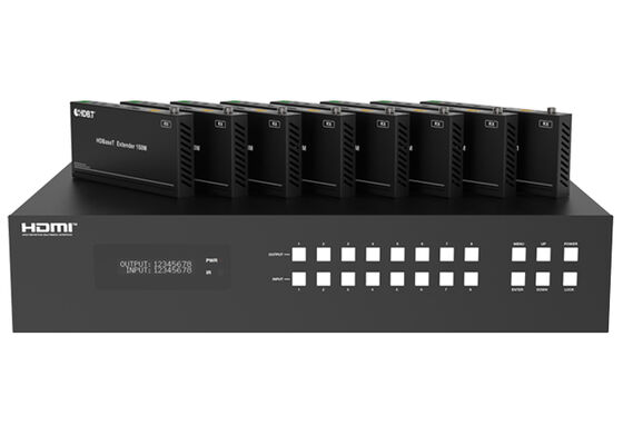 VINCAN 8x8 HDBaseT HDMIマトリックススイッチ 4K6044プロのAV装置のためのビデオとPoC