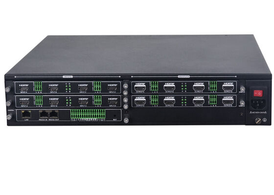 8x8 モジュラー HDMI ビデオウォール プロセッサ 4K60 4:4:4 16 ウィンドウ ビデオウォール コントローラー用