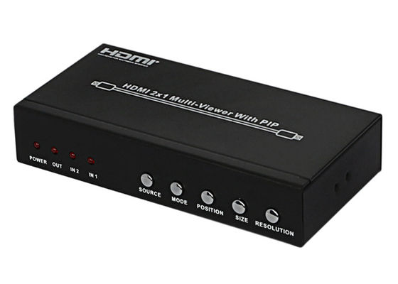 DC 5V 1AのピップHDMI 2x1 マルチビューアーの女性のタイプ入出力港