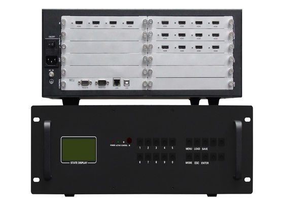 HDMI 1080P 3.5Uの包装のビデオ壁のコントローラー2x2 4は12出力を入れた