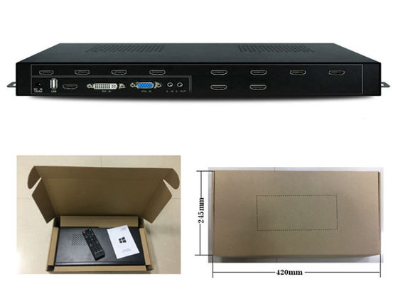 壁機能1x9 HDMI 3x3のビデオ壁のコントローラーが付いている1つの入力9出力HDMIディバイダー