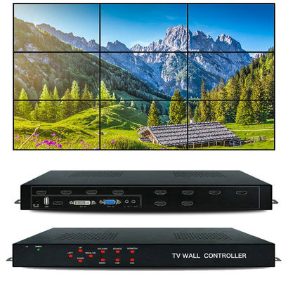 多フォーマットの最もよいhdmi 3x3 2x3 LCDビデオTVの壁のコントローラーHDMIのビデオ壁プロセッサ
