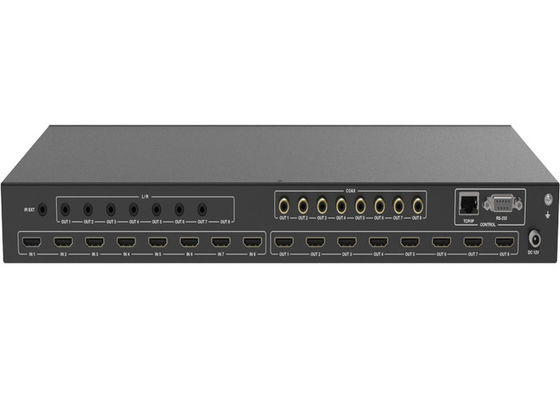 金属のエンクロージャのアーク機能18Gbps 8x8 HDMIマトリックスのスイッチャ