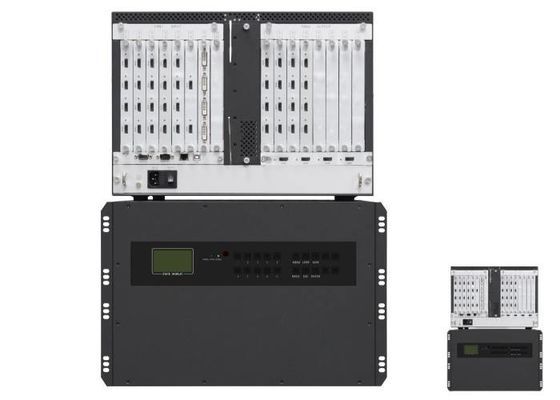 4Kはカード7Uモジュラー ビデオ壁のコントローラー16 CH HDMIの出力を入れた