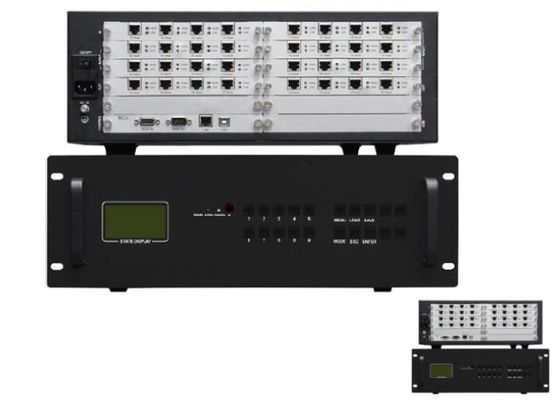 HDBaseT HDMIのビデオ壁プロセッサ4x4 4x3 3x4 2x4 16は16出力を入れた