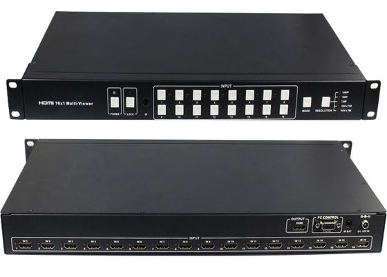 16 1入れられる継ぎ目が無いスイッチャとの16の港HDMI Multiviewerを出力しなさい
