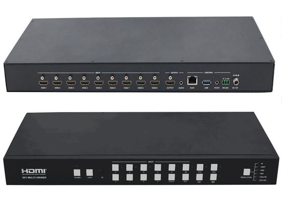 9Ch 4Kは1Ch出力HDMI マルチビューアー 9x1継ぎ目が無いスイッチャを入れた