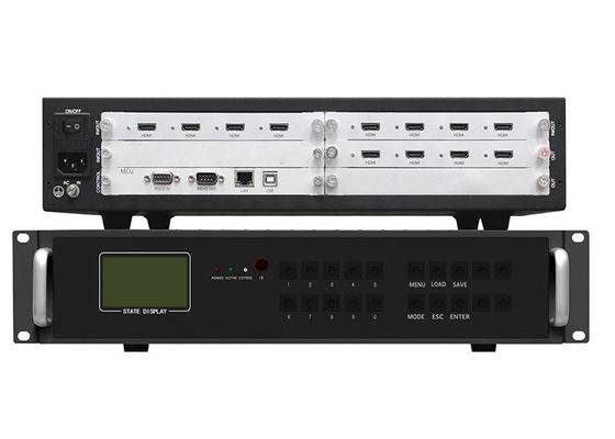 4 HDMI 4x2 2x4の中央制御を用いるビデオ壁のコントローラーからの8で