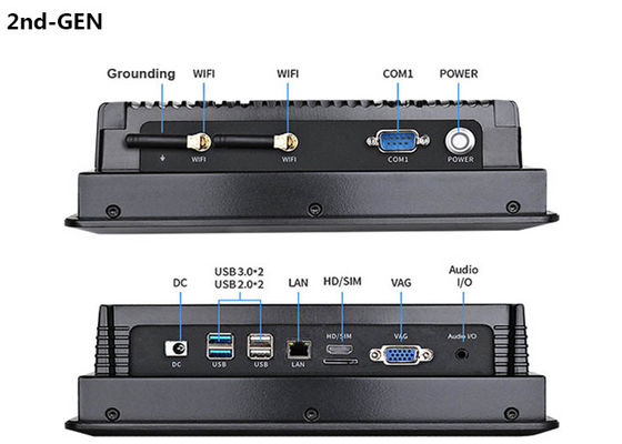 CE RoHS 承認 8 インチ産業タッチスクリーン パネルPC IP65 防水産業パネルPC設計