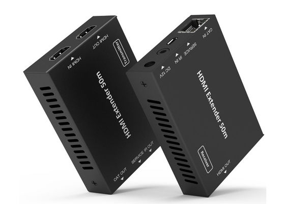 18Gbps HDのビデオ エクステンダーCATの金属のエンクロージャ上のHDMI 50メートルの