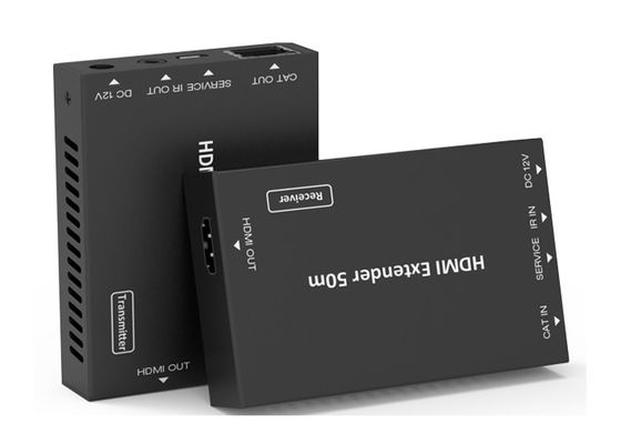 18Gbps HDのビデオ エクステンダーCATの金属のエンクロージャ上のHDMI 50メートルの