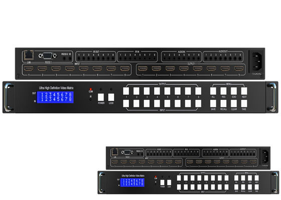 18Gbps 8x8継ぎ目が無いIR可聴周波UHD HDMI 2.0のマトリックスのスイッチャ4K 60Hz
