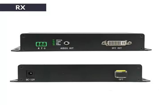 20kmのDVIファイバー拡張子 1080p@60Hz HDMI 1.3&3.5mmオーディオサポート