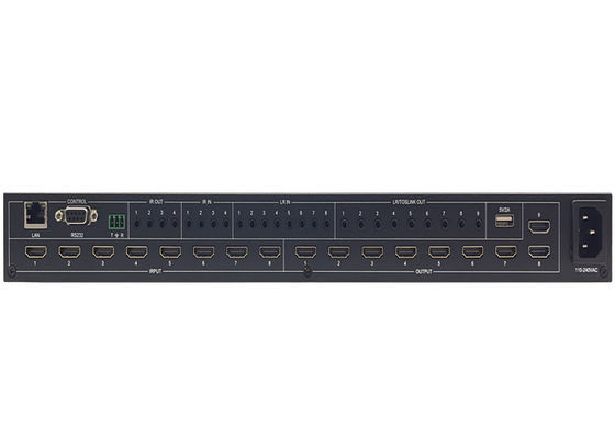6x6 8k 8 X 8 HDMI マトリックス スイッチル HDMI マトリックス 18GBPS 連続接続
