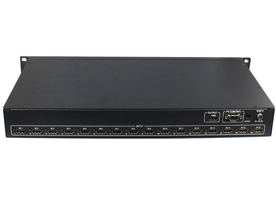 クォードRS232 16x1 HDMI マルチビューアーの継ぎ目が無いスイッチャESDの保護