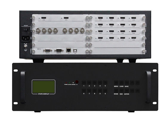 4kマトリックスのビデオ壁プロセッサ16 CH 1080P HDMIの出力を包装する3.5U