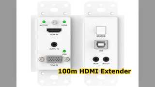 HDBaseT エクステンダー 100m HDMI オーディオ ビデオ