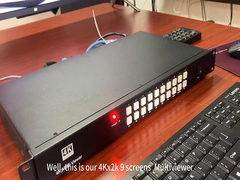 プロのHDMI 9x1 マルチビューアでシームレススイッチング